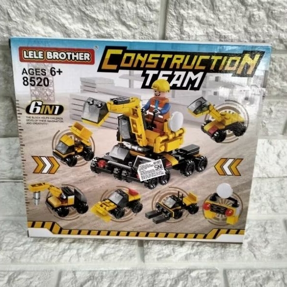 mainan Lego brick cowok 6 in 1 murah