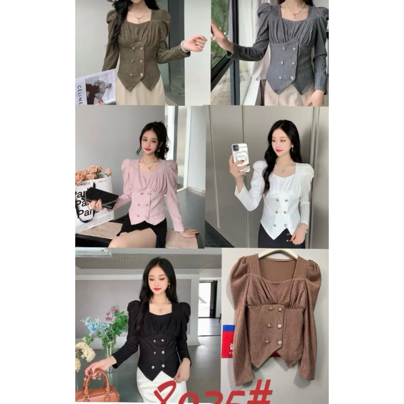 blouse korea ABG cantik bahan premium