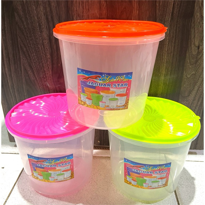 TOPLES BULAT / TOPLES KERUPUK 5 LITER JAGUAR / TOPLES PLASTIK  BULAT 5 LITER