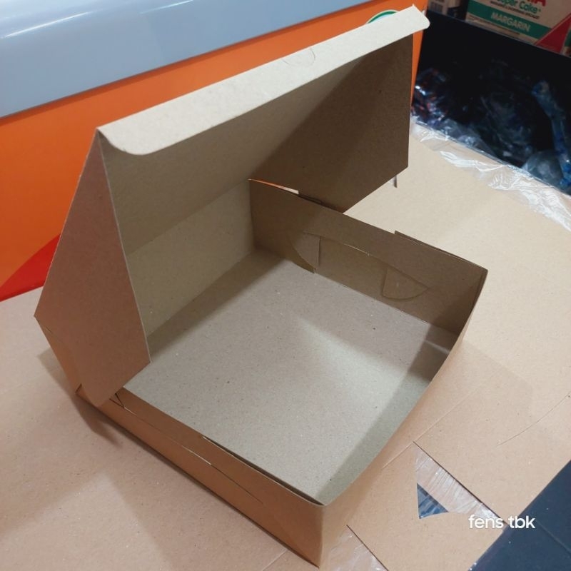 KOTAK NASI 20*20CM / KOTA NASI KRAFT / KOTAK NASI POLOS