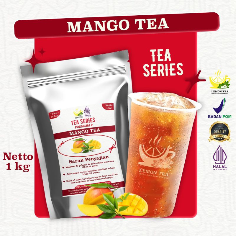 

Minuman Bubuk instan MANGO TEA 1000gr Halal Bpom