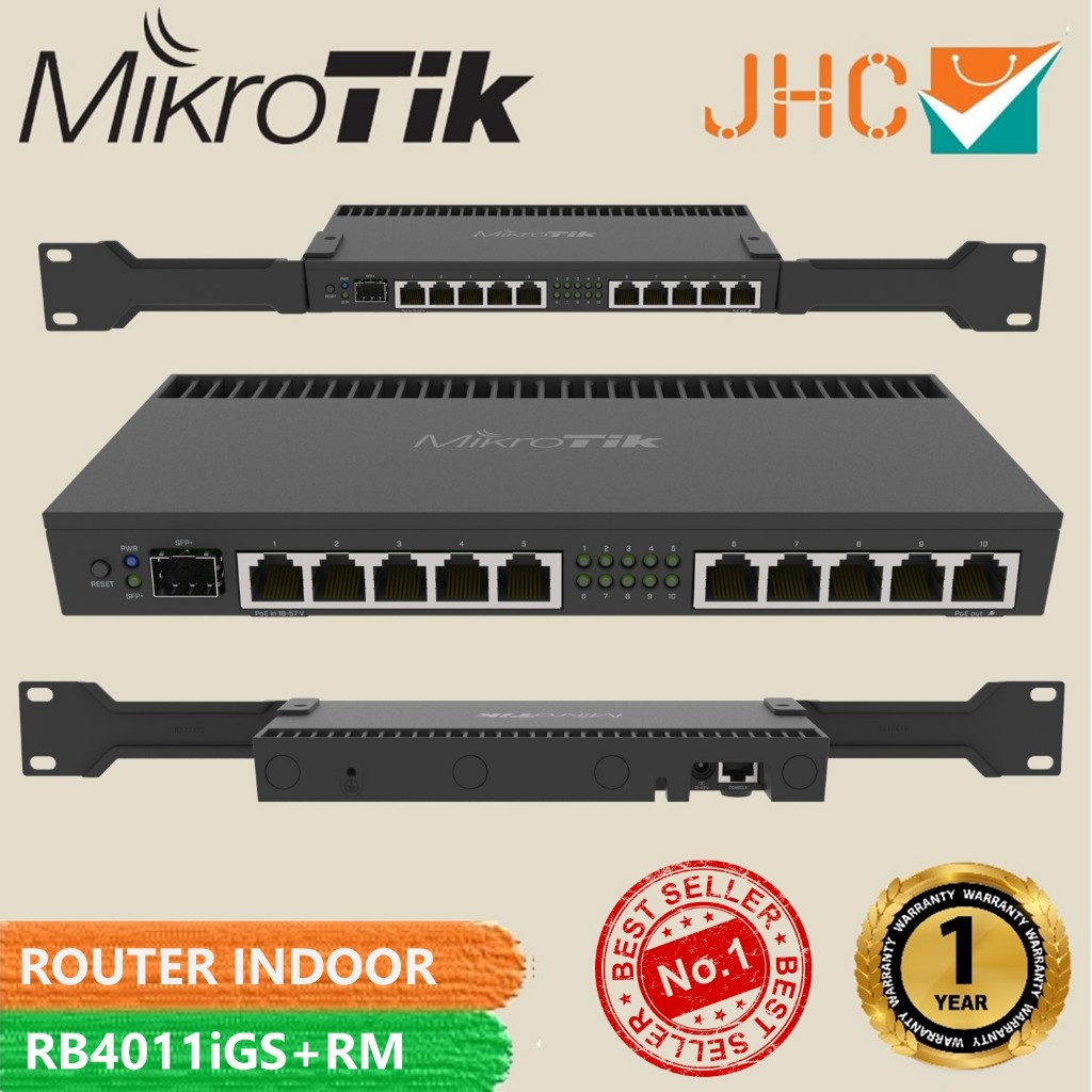 Mikrotik Router Indoor RB4011iGS+RM / RB 4011 / Mikrotik RB4011