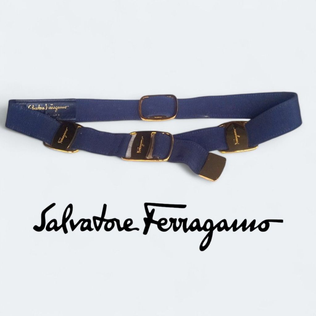 Gesper sabuk Belt strap branded preloved Salvatore Ferragamo second original