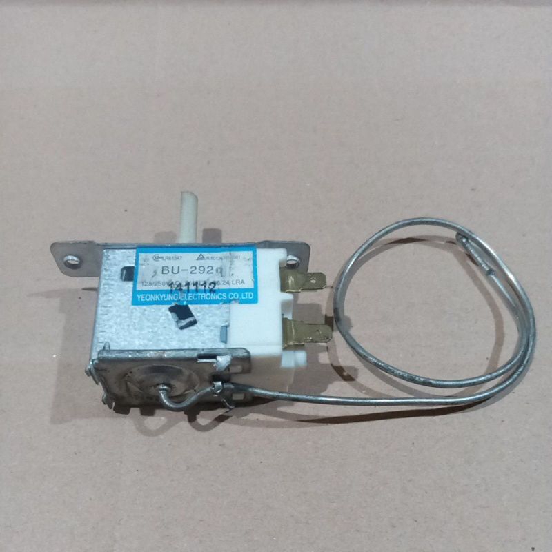 thermostat pengatur suhu kulkas 2 pintu Sanken BU-292 original