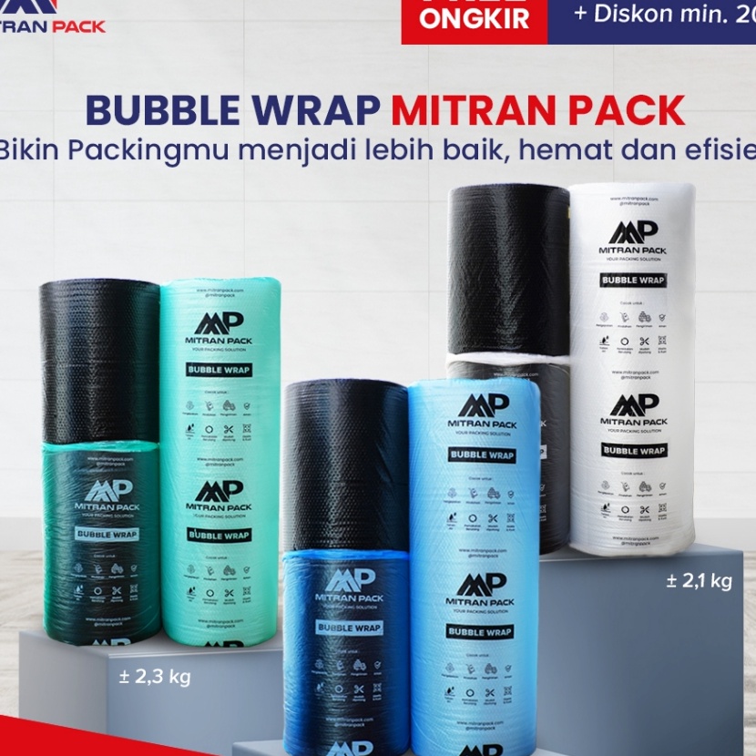 

Terjangkau Bubble Wrap 125 cm x 5 meter Hitam Bening Mitran Pack