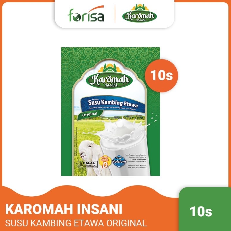 

SUSU KAMBING ETAWA KAROMAH INSANI 20 Gr x 10 Renceng