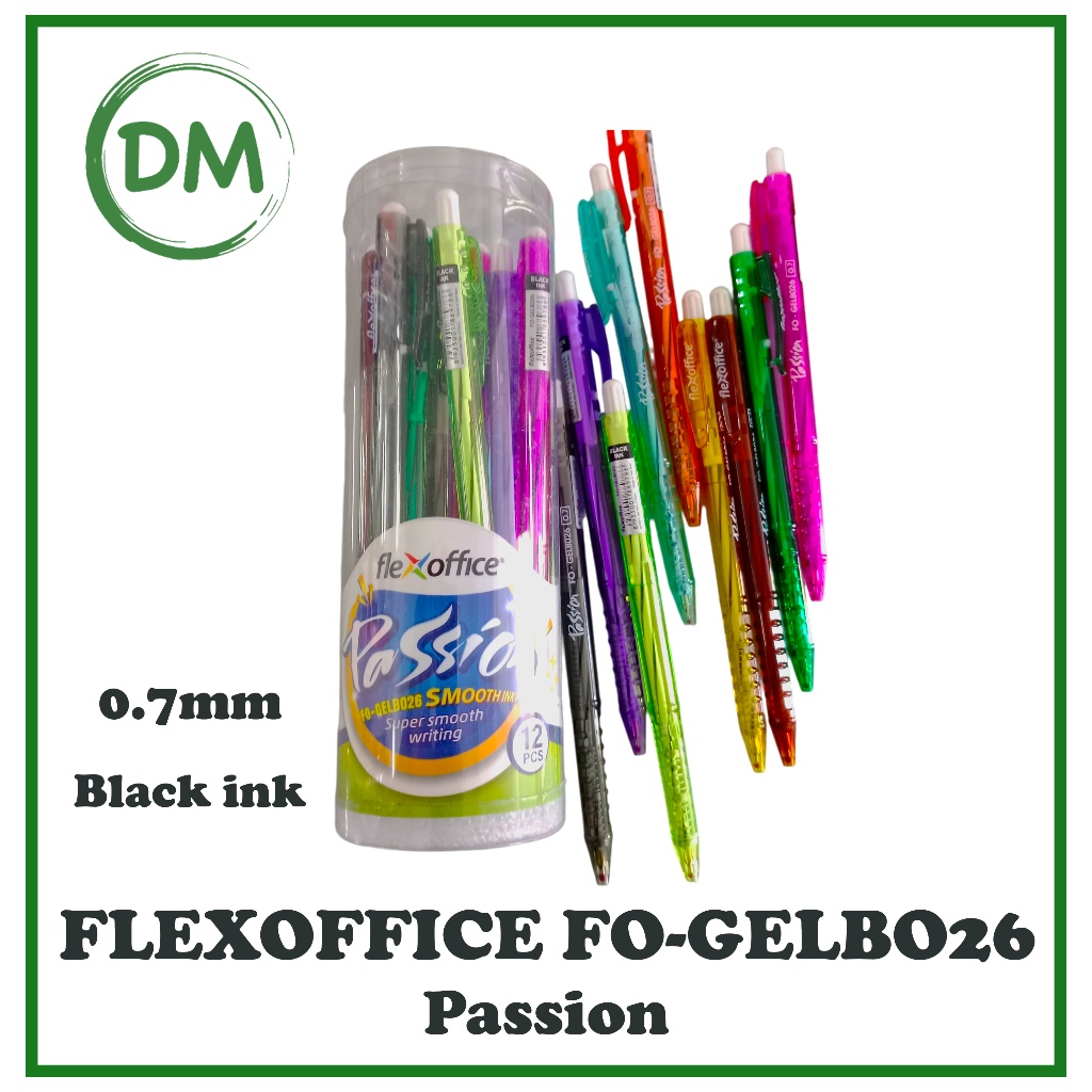 

FO-GEL B026 BP Ballpoint Flexoffice Passion Tube Isi 12 Pcs / 0.7mm