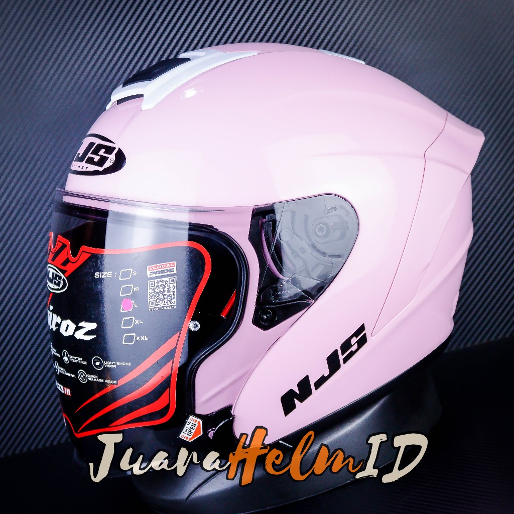 NJS HELM KAIROZ SOLID | PEACH PINK  | MICROLOCK