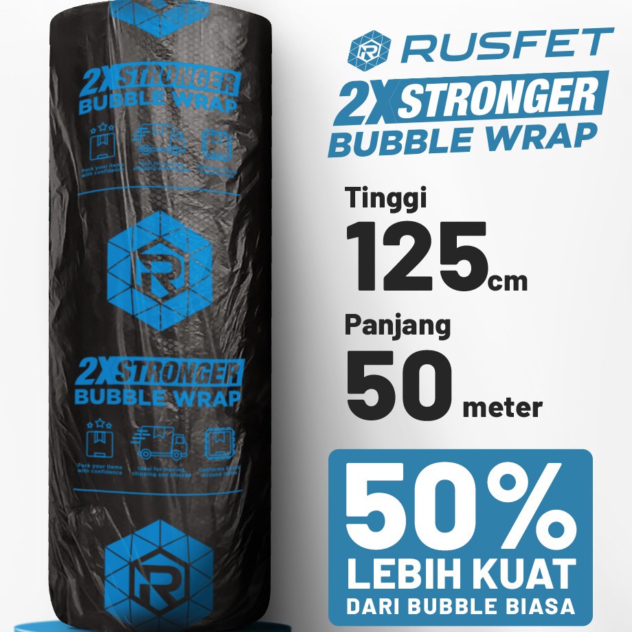 

KI3 Plastik Bubble Wrap Tebal Premium 125cm x 5m Bubble Wrap Pack Rusfet Premium