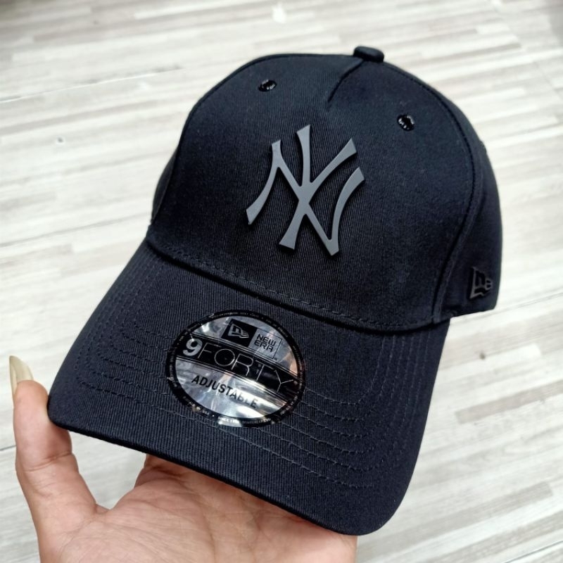 Topi Baseball NY Black Topi baseball Import