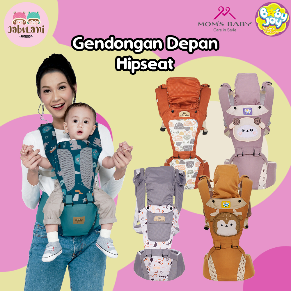 BABY JOY MOMS BABY Gendongan Bayi Depan | Baby Joy Moms Baby Gendongan Hipseat Bayi 6 Posisi