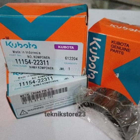 METAL CRANK PIN RD75/85 STD KUBOTA ORIGINAL / METAL JALAN KUBOTA RD75/85 STD / CPM KUBOTA