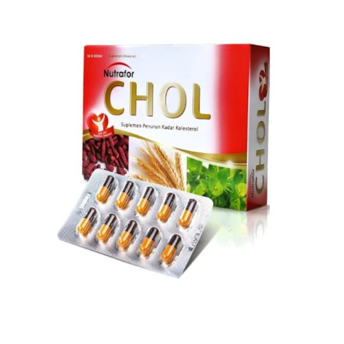 NUTRAFOR CHOL 10 KAPSUL/SUPLEMEN BUAT KOLESTROL/OBAT LEMAK DARAH/KOLESTEROL