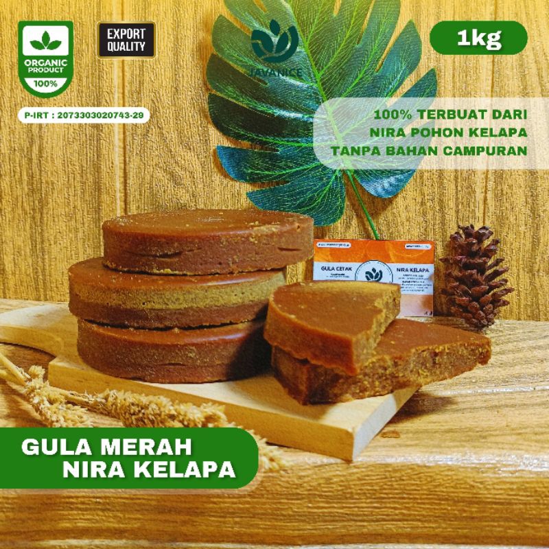 

Gula merah nira kelapa organik dan alami, lebih sehat untuk masakan atau minuman > 1kg