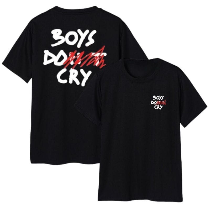 KAOS BOYS DON'T CRY BAHAN TEBAL 24S - KAOS OBLONG HITAM BOYS DON'T CRY