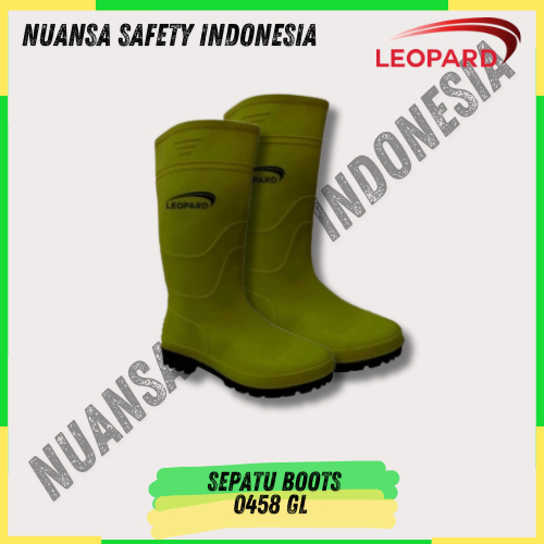 Sepatu Safety Boots Leopard 0458 GL - Safety Boots Non Toe Cap