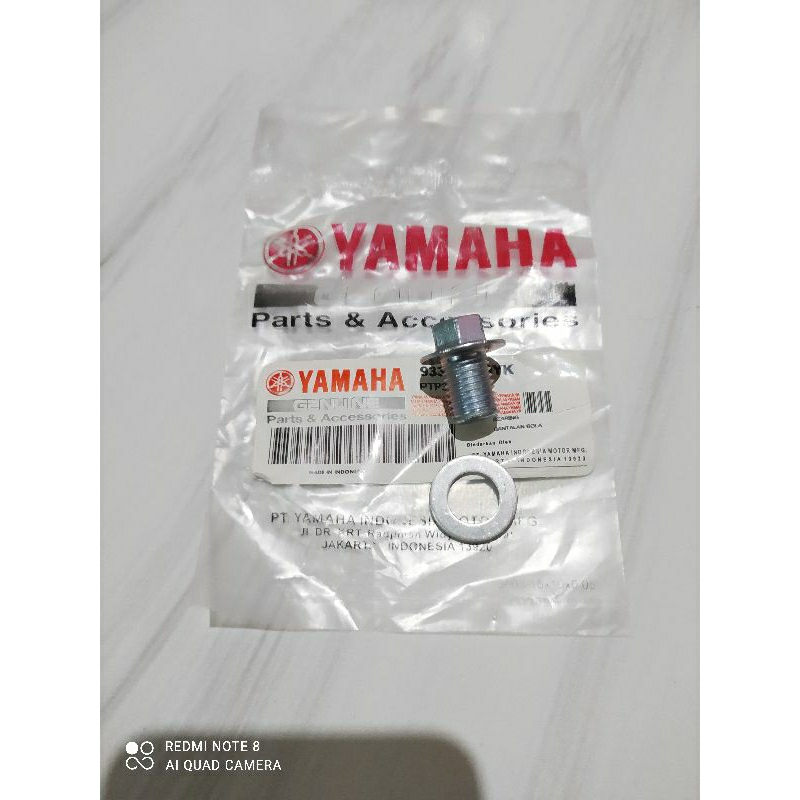 Baut tapOli Baut pembuangan Oli Mesin Yamaha Nmax Aerox Lexy DLl Baut+ Ring