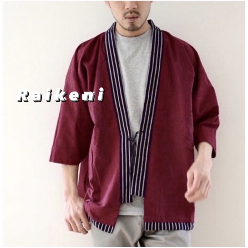 RAIKENI Kimono SONO Kimono Jepang Jaket Kimono Batik Cardigan Batik Outer Batik Kimono Tenun