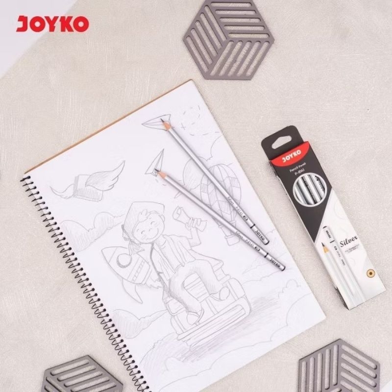 

Pensil Joyko P-8141 Silver 12 Pcs - 1 Pack - Stationery