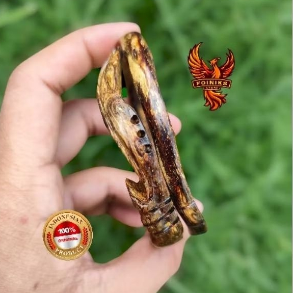 gelang akar bahar brahma asli ukir kujang 100% original