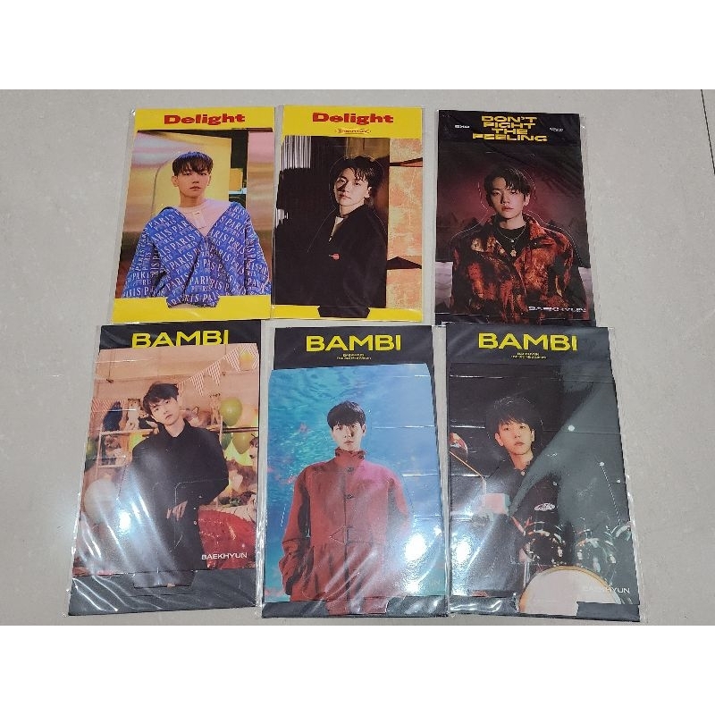 BAEKHYUN EXO HOLO STANDEE DELIGHT BAMBI DFTF OFFICIAL SM MERCH