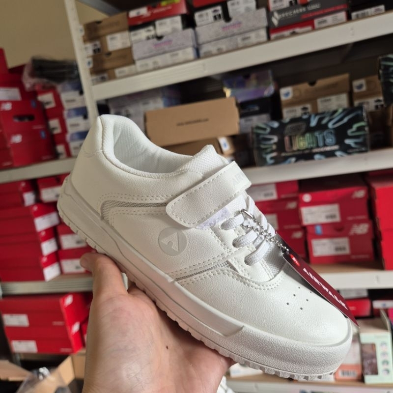 Airwalk Unisex Sepatu Sneakers Anak BexleyJR White Original | Kids Sneakers Shoes Airwalk Putih Orig