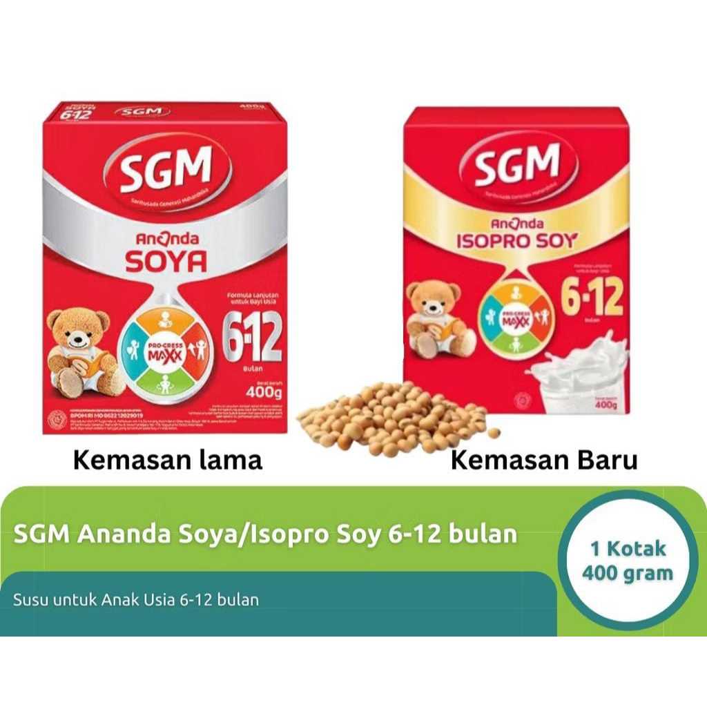 SGM Ananda Soya 2 Susu Formula Bayi 6-12 Bulan 400 g