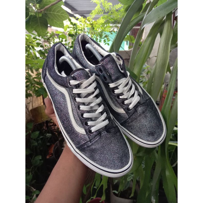 Sepatu Second / Sepatu Bekas Vans Old Skool Glitter - Size : 42,5 - Insole : 27,5 cm - casual - snea