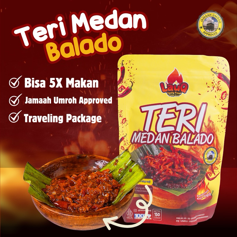 

Sambal Lauq food - Sambal Teri Medan | Lauq Indonesia | makanan instan untuk umroh