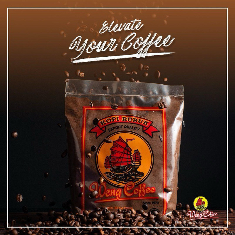 

Kopi Bubuk Weng Coffee Asli Pontianak 1kg