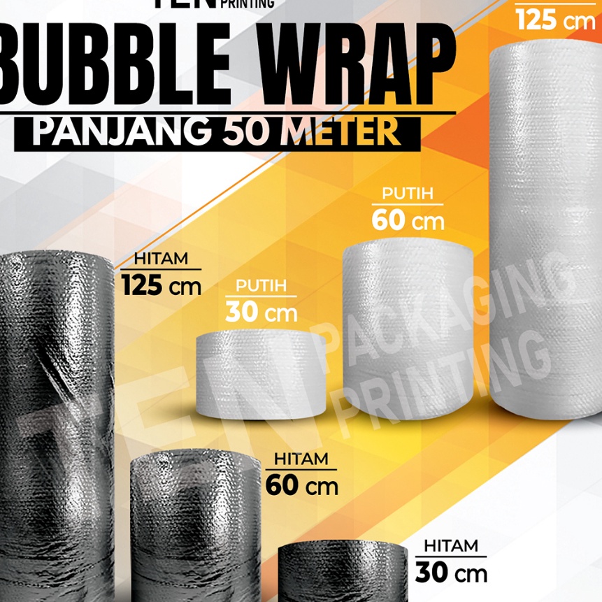 

KI3 Bubble Wrap Ukuran 6cm X 5M Plastik Packing Packing Bubble OnShop