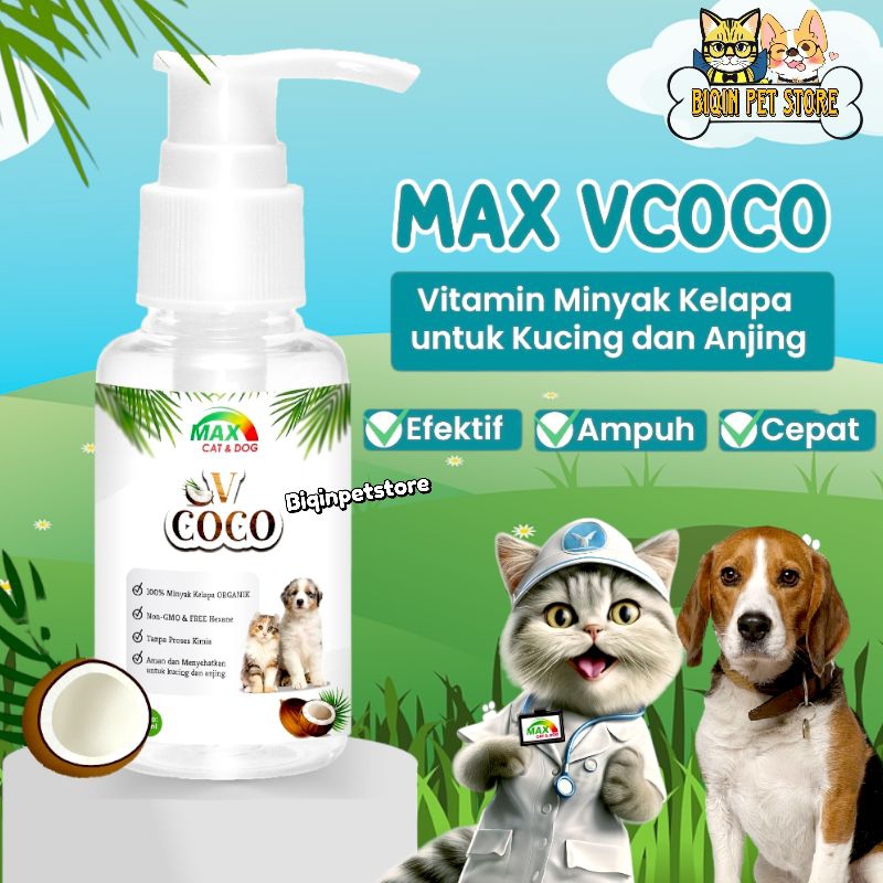 Minyak Kelapa Untuk Kucing Anjing Vco 60ml Max Vcoco