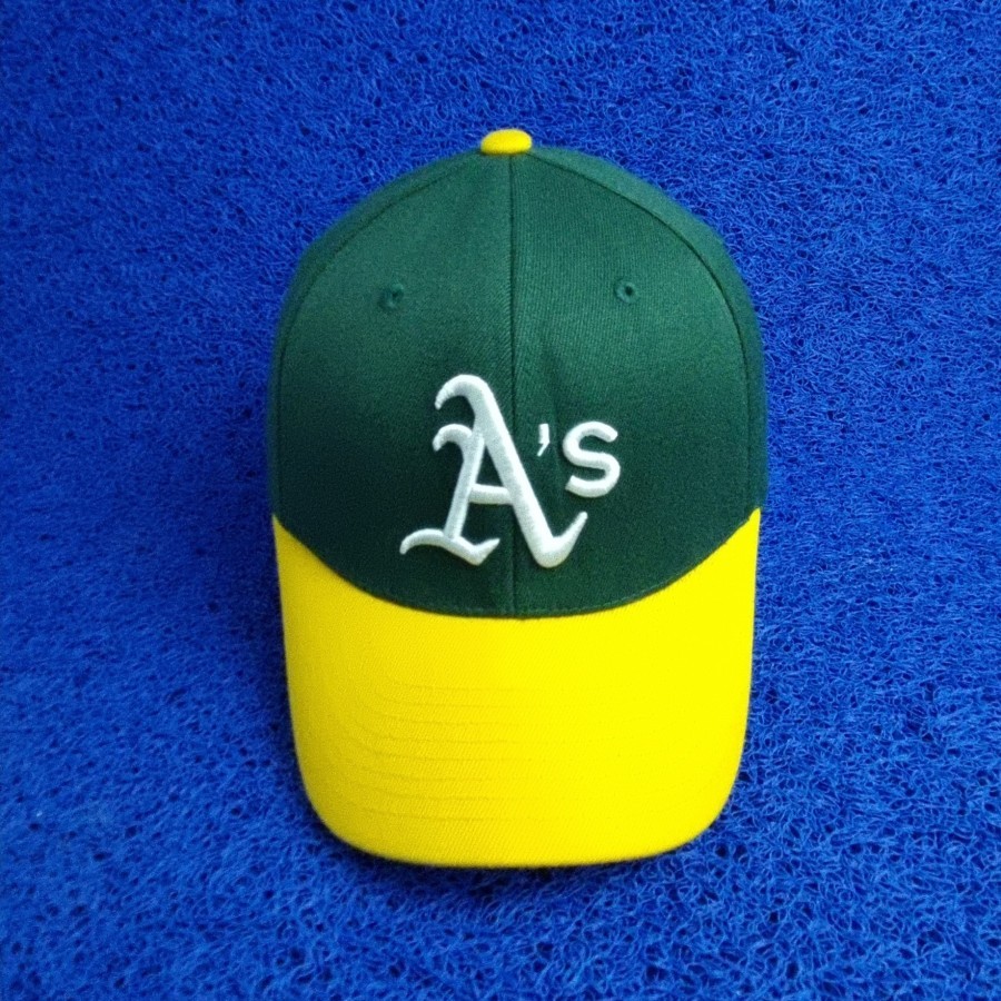 topi MLB AS athletics dua warna size m