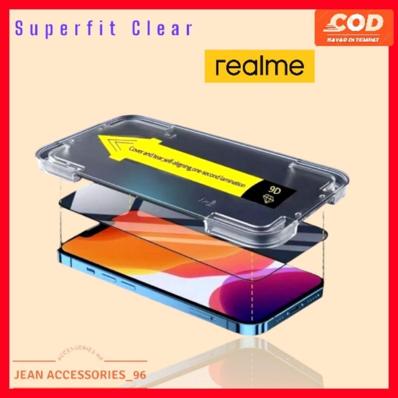 Tempred Glass Superfit Clear REALME C35 C53 C30 Realme 10 pro Realme 10 5G