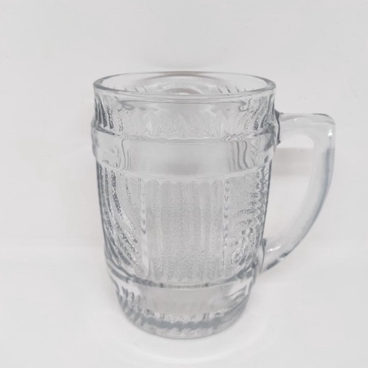 SEGERA BELI gelas minum mug besar kaca bening gelas gagang 8ml