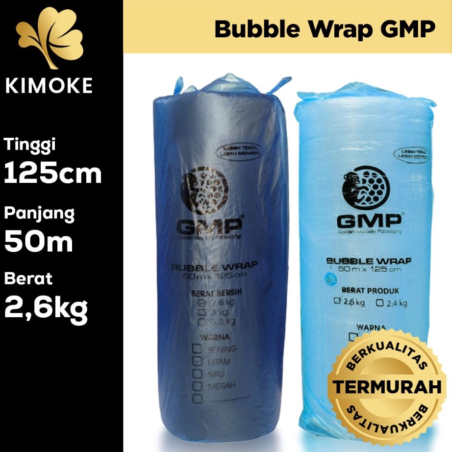 

Diskon KIMOKE Bubble Wrap GMP 125 cm x 5 m 23 Kg