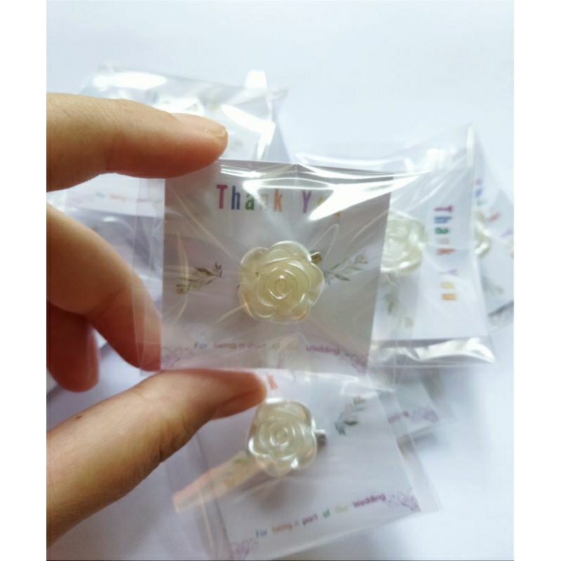 isi 50 Souvenir Pernikahan Bross Bunga | Souvenir Pernikahan | Souvenir Murah