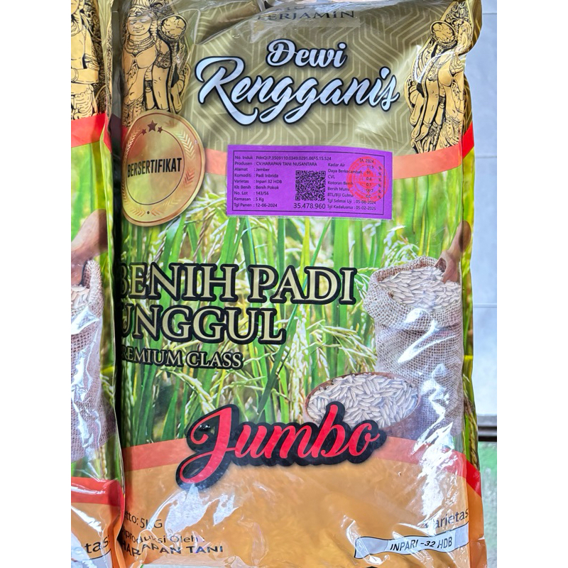 Benih Padi Jumbo Premium Vatietan Inpari - 32 HBD 5kg