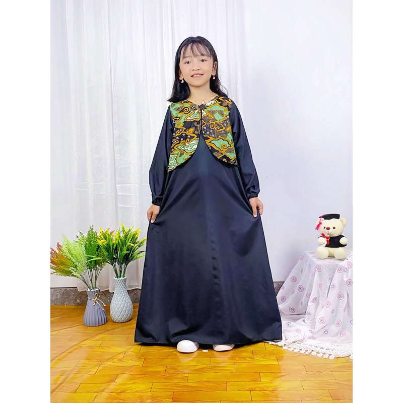 Gamis Batik Anak Perempuan Kombinasi Gamis Fashions Terbaru Masa Kini