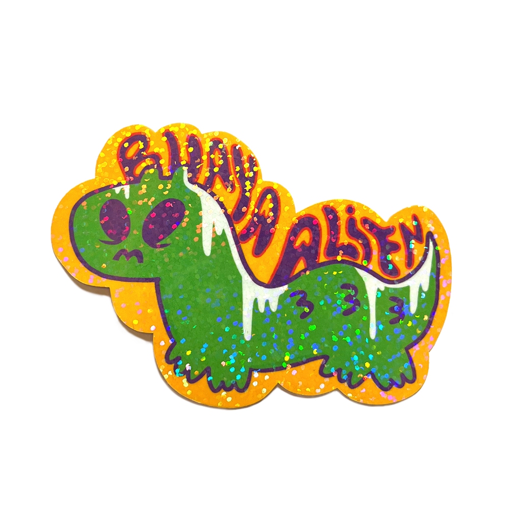 

STICKER GILTTER BUAYA ALIEN