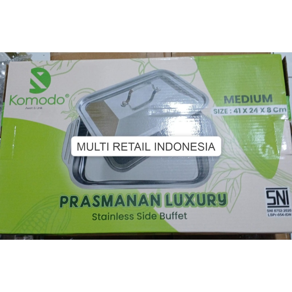 KOMODO WADAH SAJI PRASMANAN LUXURY MEDIUM STAINLESS