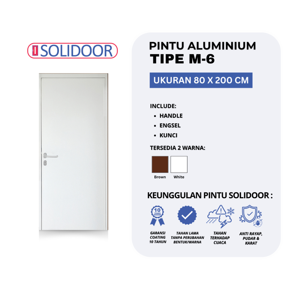 Pintu Aluminium SOLIDOOR M-6