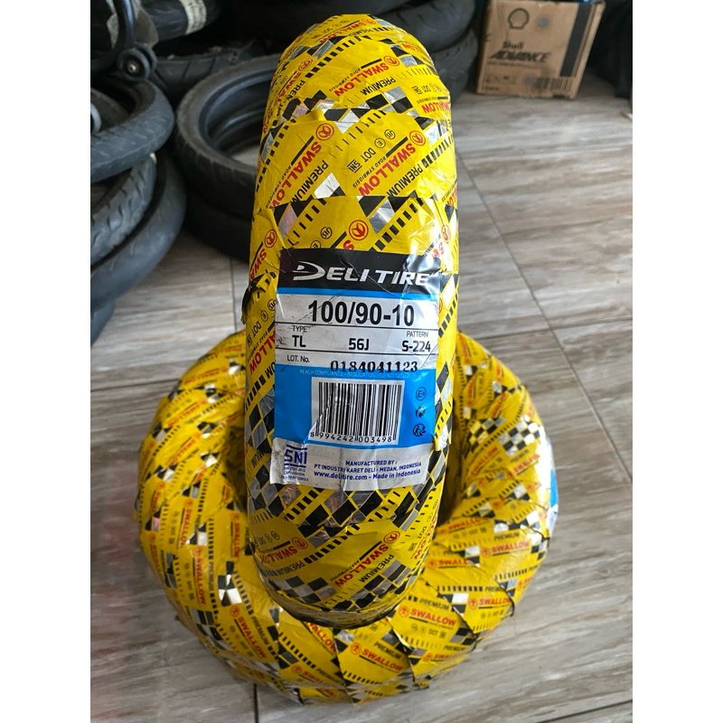 Ban Swallow Delitire 100/90 ring 10 Tubeless Vespa