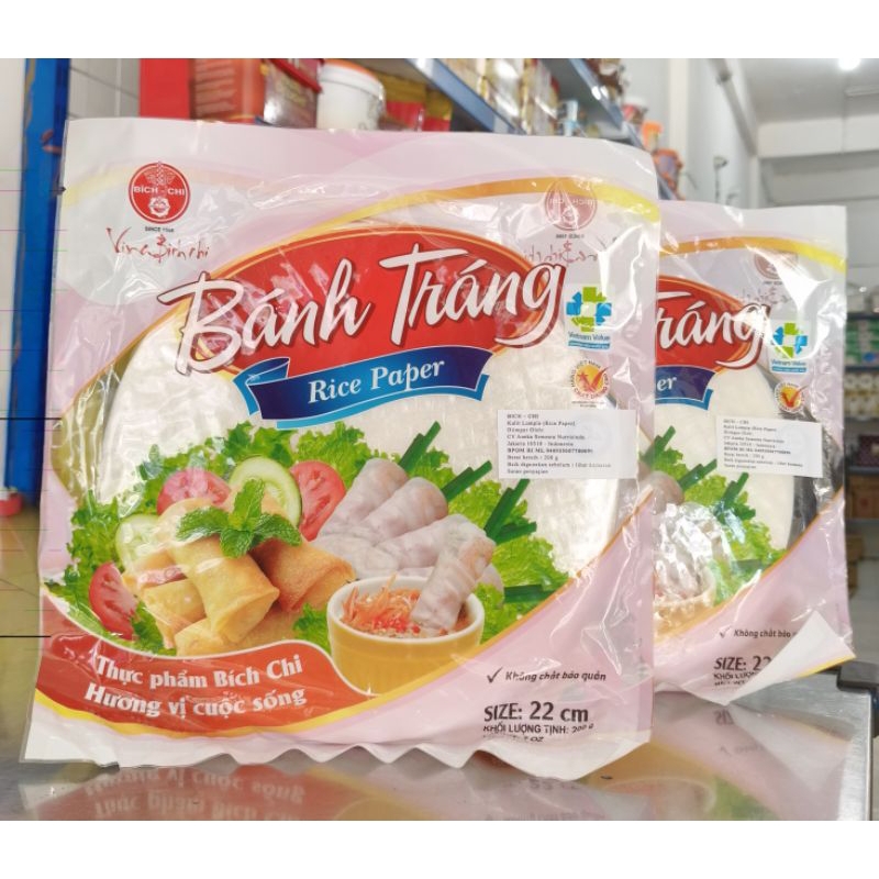 

Rice Paper 22cm 200gr Banh trang/Rice Paper 200gr/Kulit salad sayur