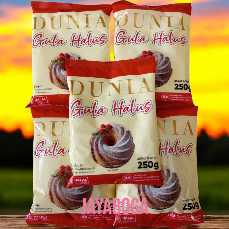 

dunia gula halus 250gr dunia filling coklat 500gr