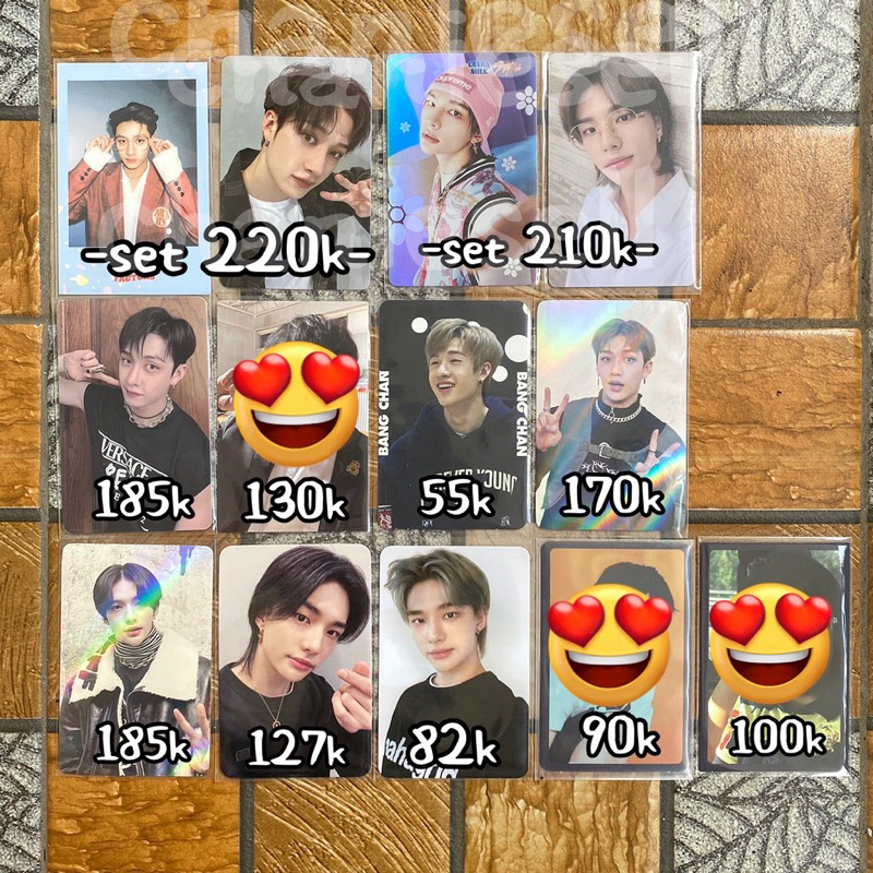 Photocard Stray kids Bangchan Hyunjin lucky draw maxident christmas evel mixtape iam not 5star rock 