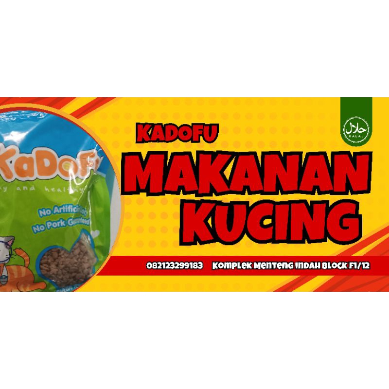 makanan kucing kadofu 1 kg - makanan kucing halal 1kg - makanan kucing sehat 1kg - makanan kucing mu