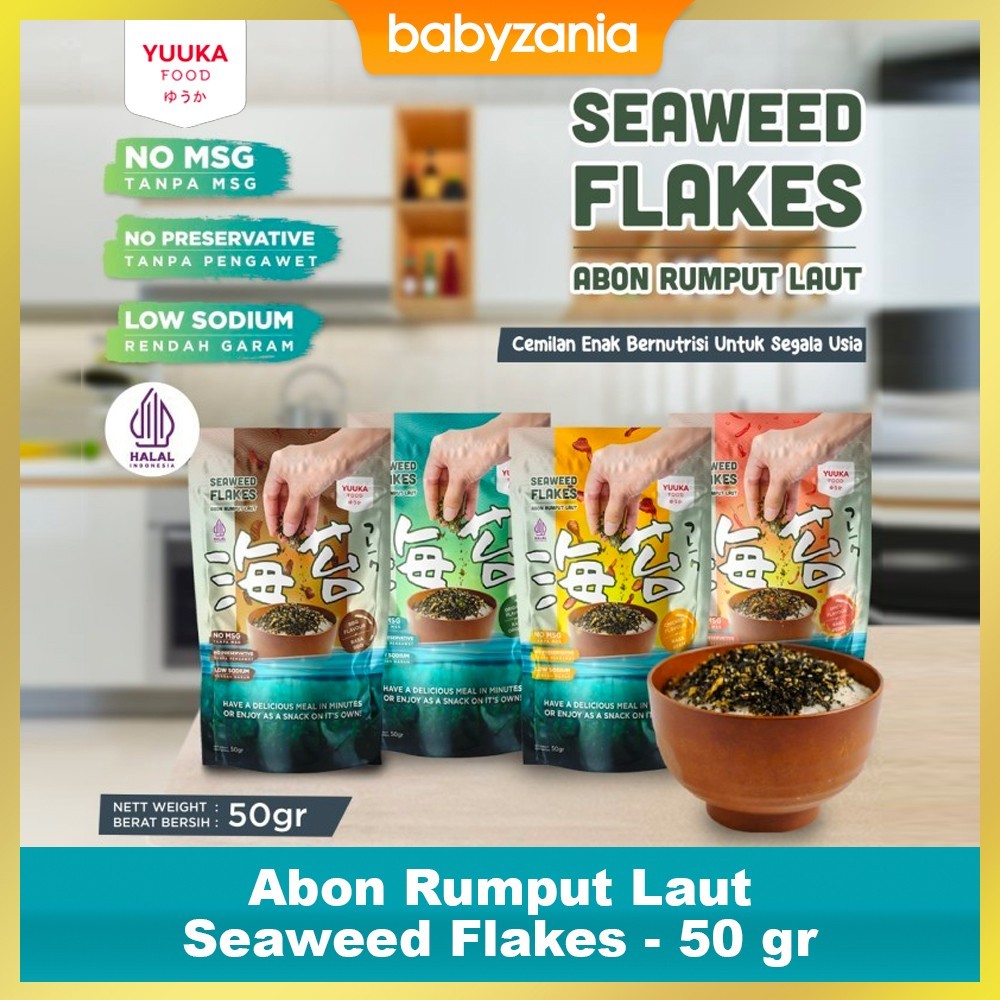 

Yuuka Food Abon Rumput Laut Seaweed Flakes Non MSG - 50 gr
