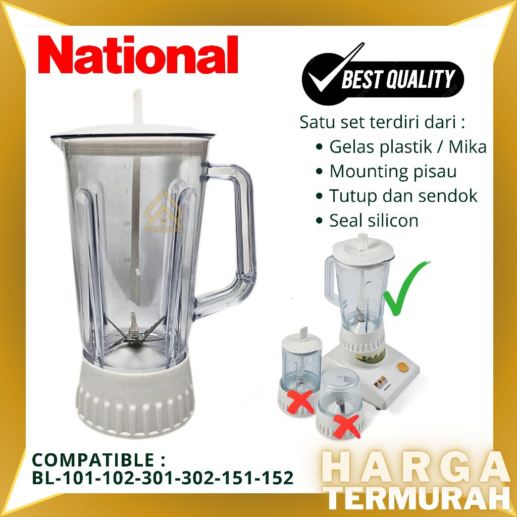 BLENDER MIYAO / NASIONAL/ MONTING BLANDER | GELAS BLENDER MIYAKO / MANGKOK BLANDER MIYAKO | TUTUP BL