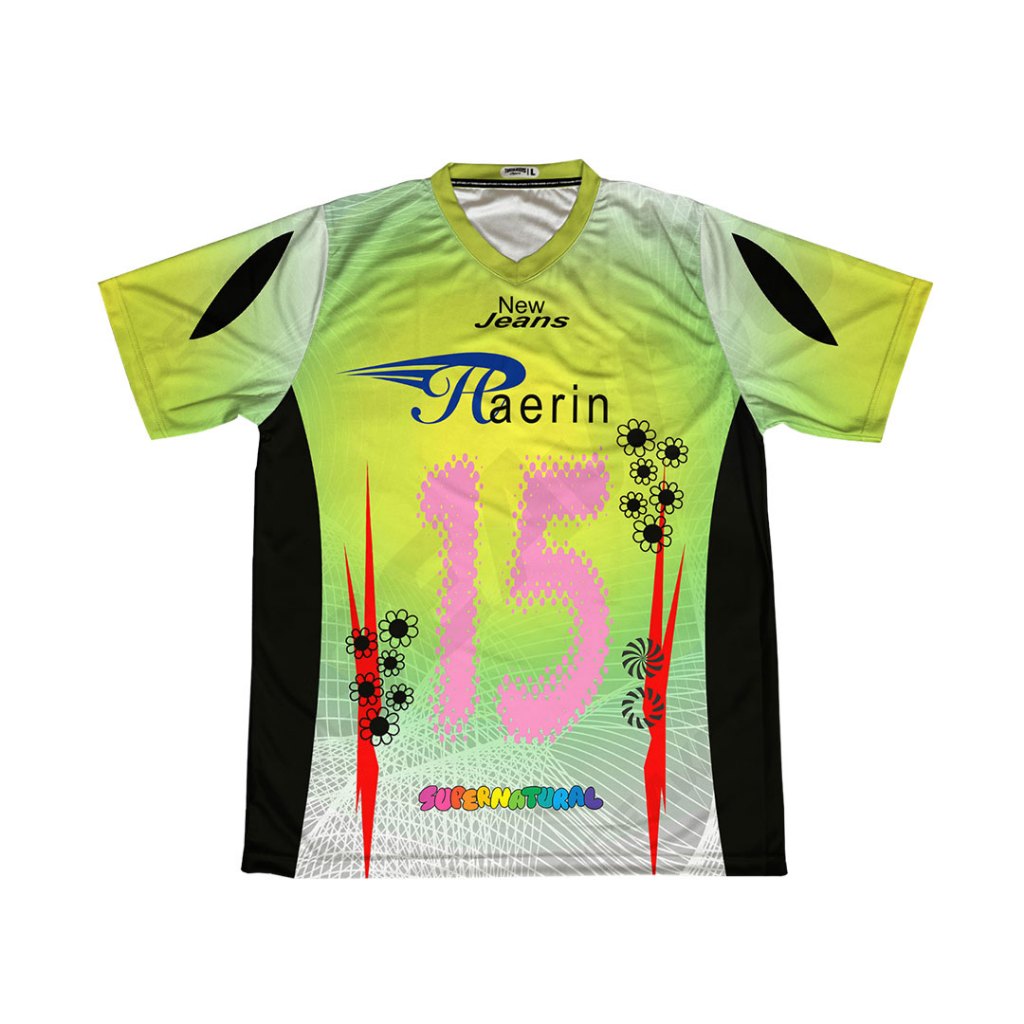 Baju Kaos Jersey How Sweet Fanmade Kpop Edition Haerin Supernatural Custom Full Printing